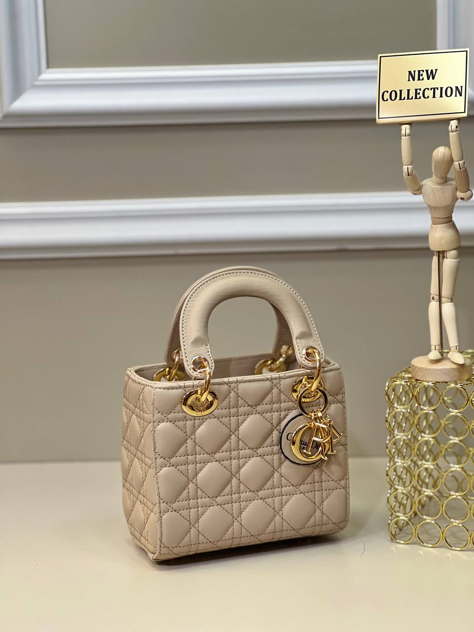 Lady Dior Μπεζ