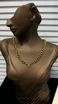 Prada Inspired Triangle Chain Necklace Gold