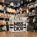 Christian Dior Book Tote Miss Dior White