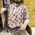 Louis Vuitton Monogram Leopard Print Scarf