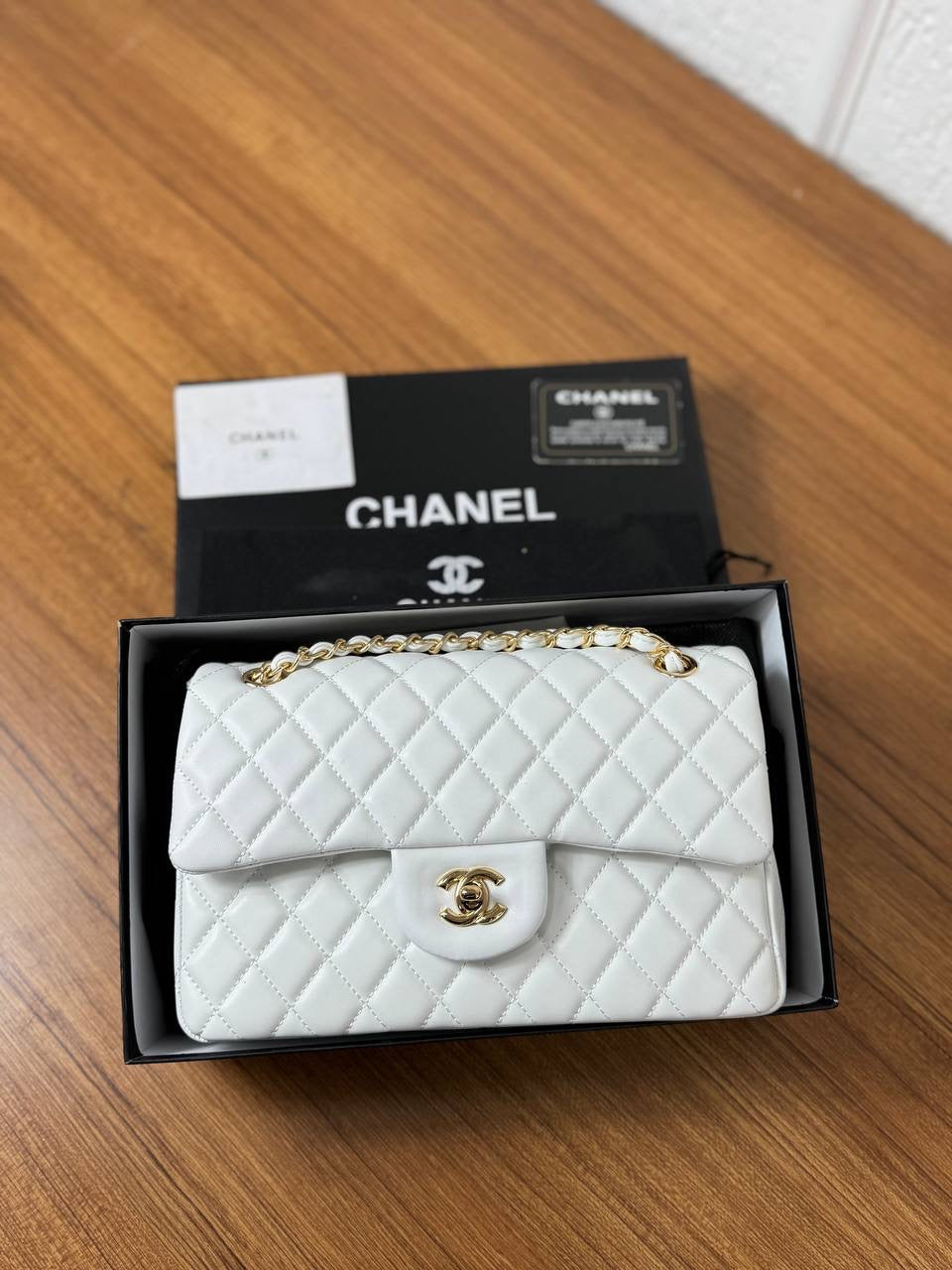 Chanel Classic Flap Bag White