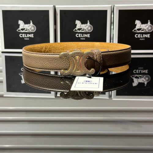 CELINE Triomphe Belt Brown