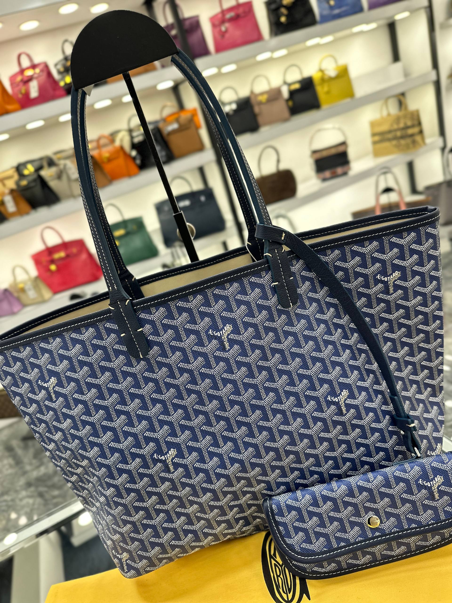 Goyard Saint Louis Tote Bag Blue