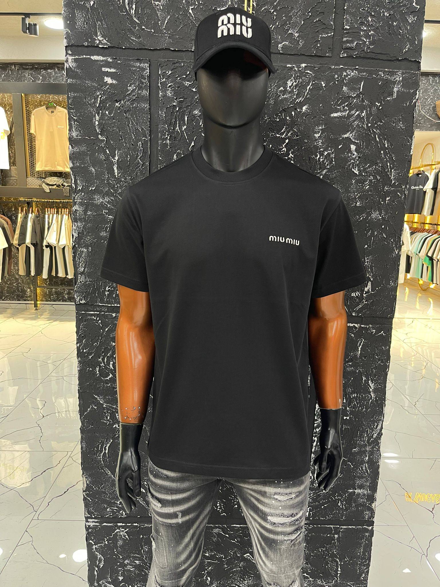 Miu Miu Logo T-Shirt Black