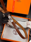 Kelly Belt Croco Brown