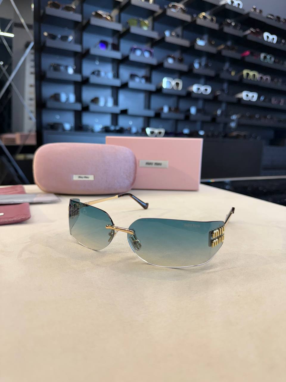 Miu Miu Rimless Sunglasses