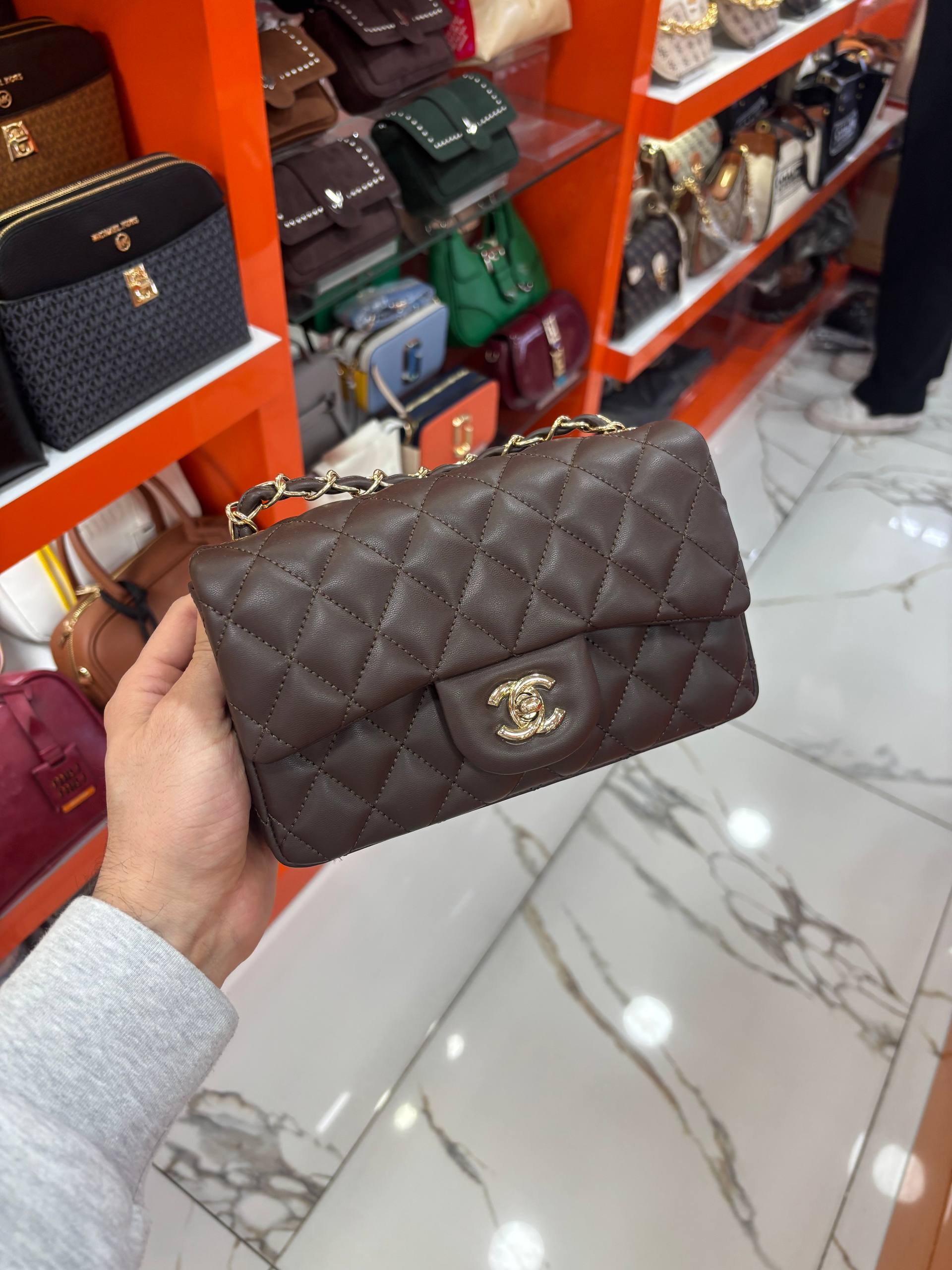 Chanel Classic Flap Bag Brown