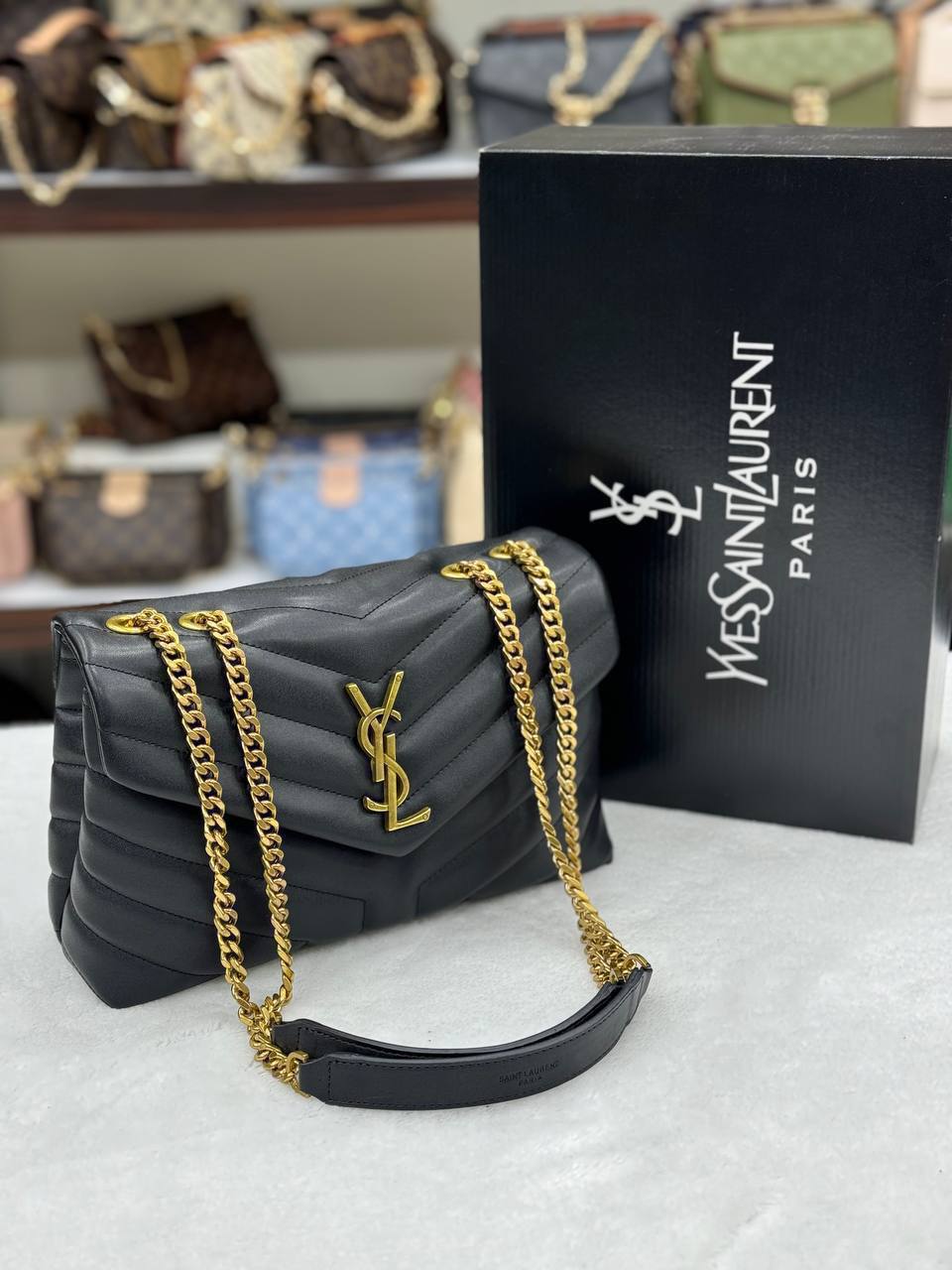 YSL Loulou Black Gold
