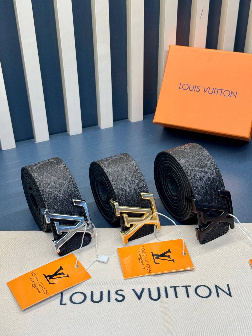Louis Vuitton Initiales 40mm Belt Monogram Graphite
