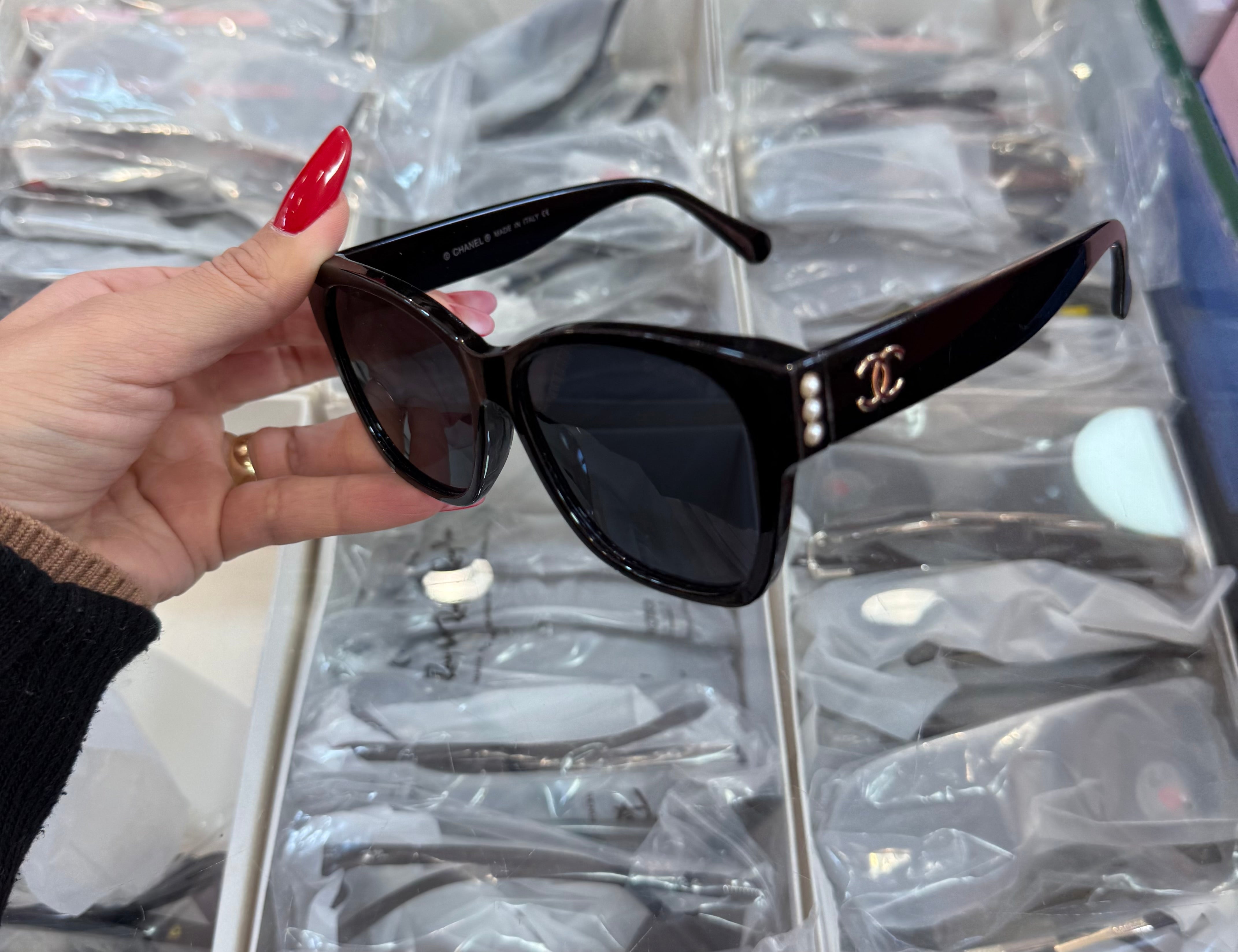 Chanel Cat Eye Sunglasses Black