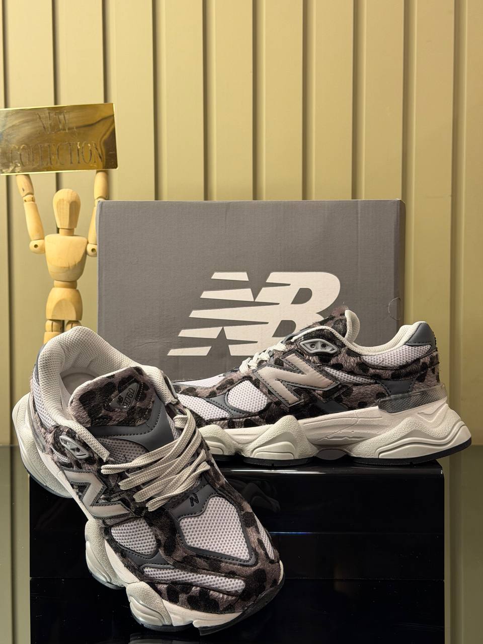 New Balance 9060 Leopar Black