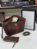 Gucci GG Giglio Canvas Tote Bag Small