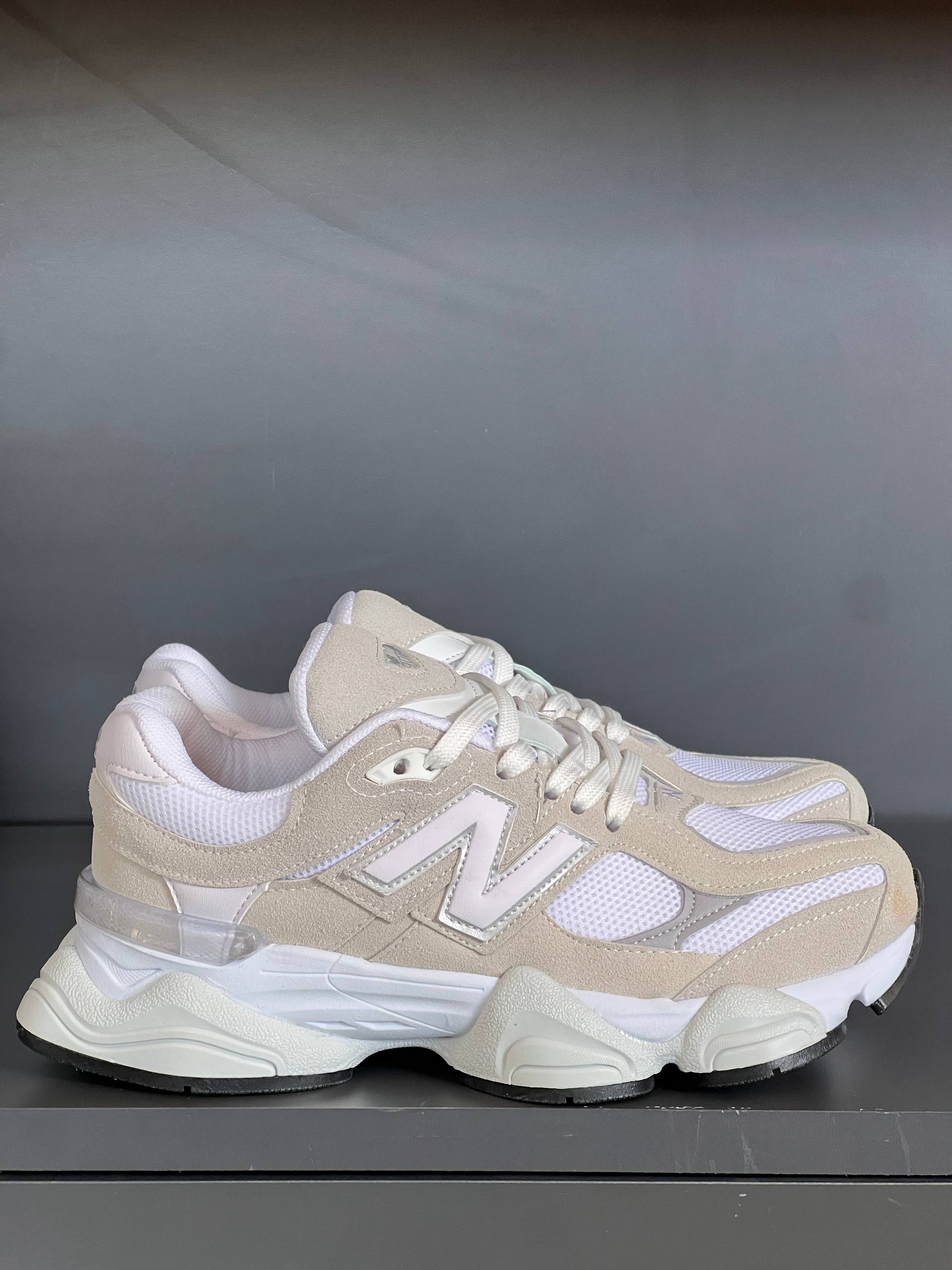 New Balance 9060 White Cream Sneakers
