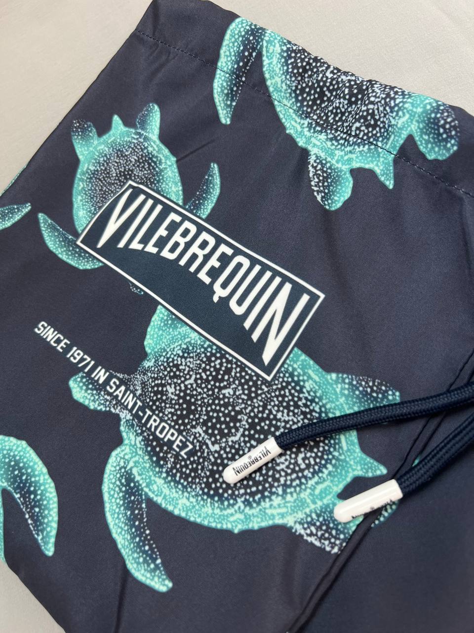 Vilebrequin Turtle Print Swim Shorts Navy