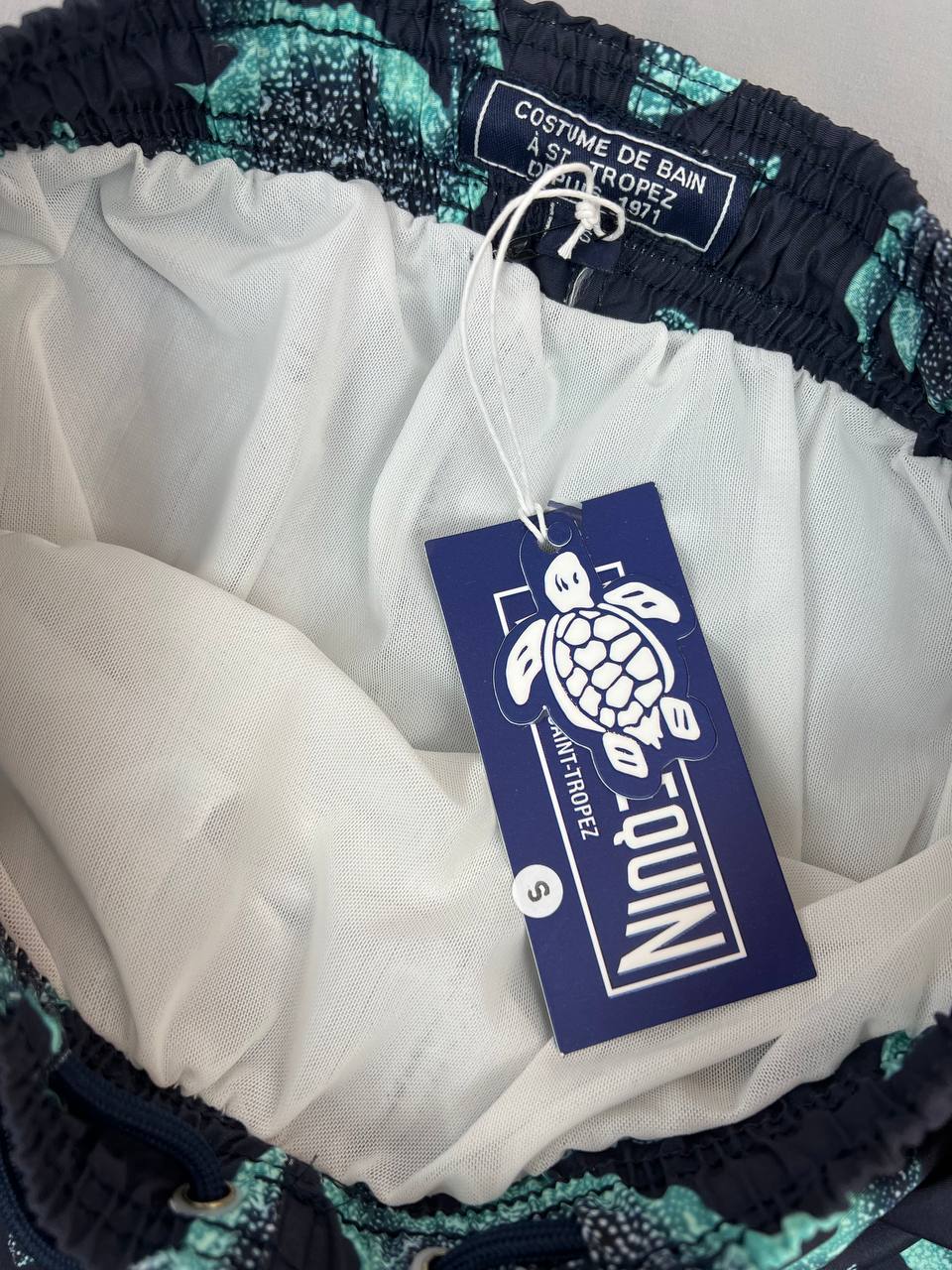 Vilebrequin Turtle Print Swim Shorts Navy