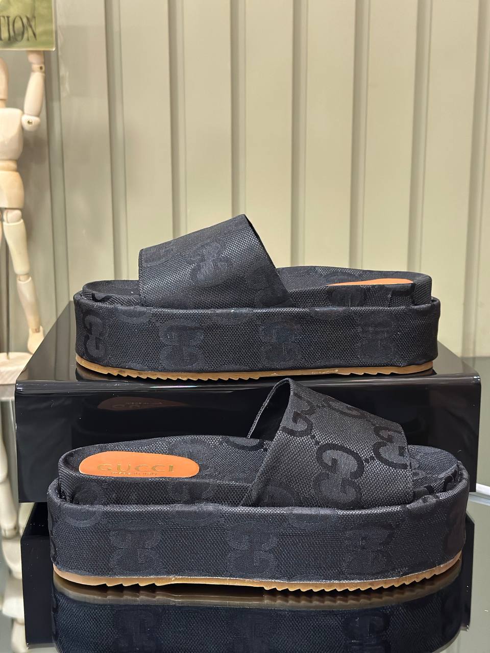 Gucci Black Platforms