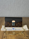 Louis Vuitton Pallas Chain Wallet Monogram Noir