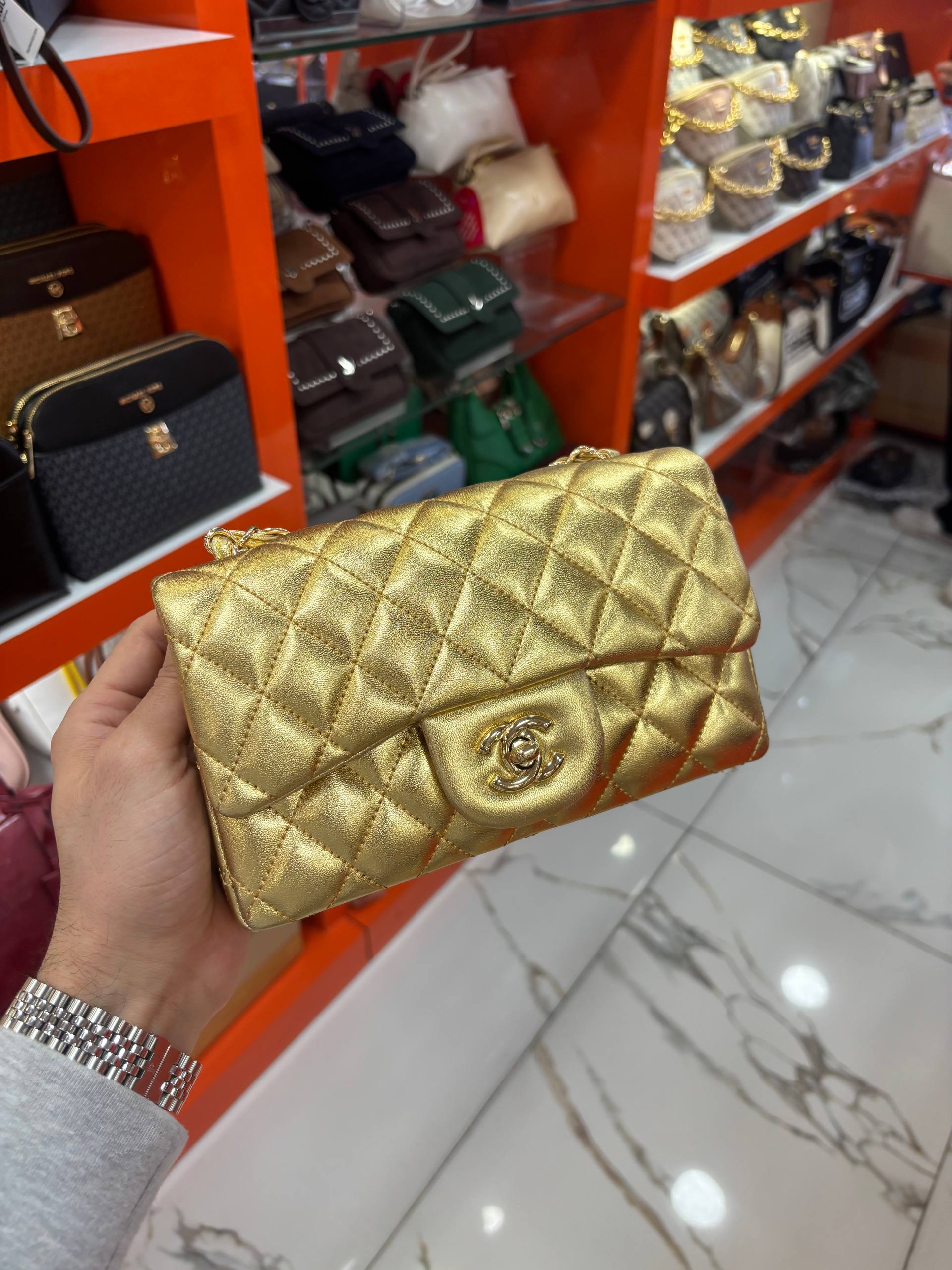 Chanel Classic Flap Bag Gold