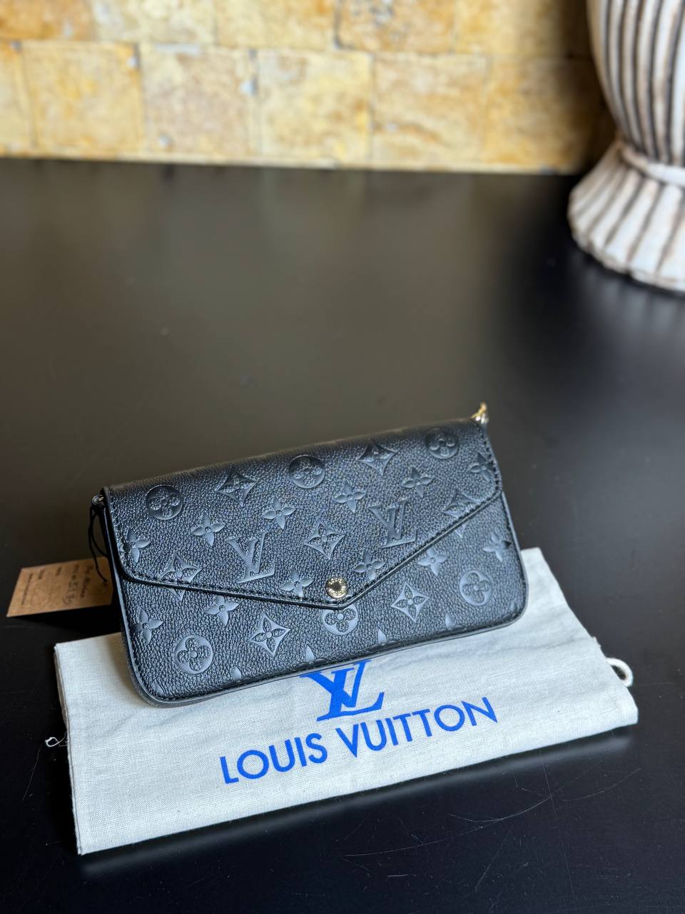 Louis Vuitton Félicie Pochette Monogram Empreinte Black