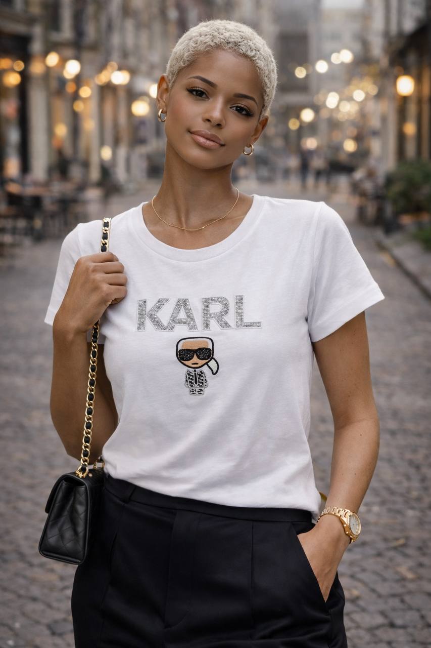 Karl Lagerfeld Μπλουζάκι Άσπρο