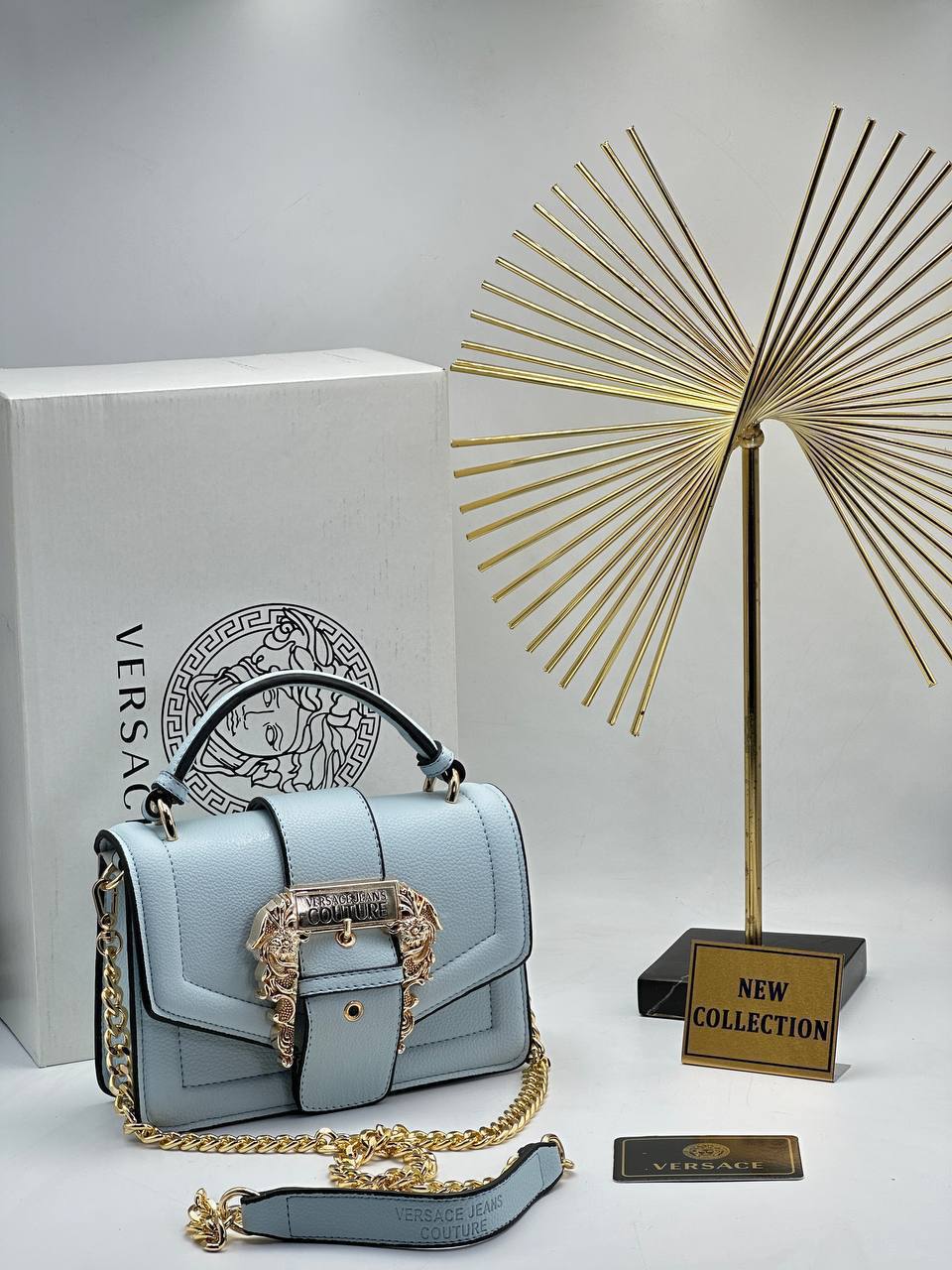 Versace Jeans Couture Chain Shoulder Light Blue