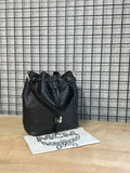 MCM Bucket Bag All Black Visetos