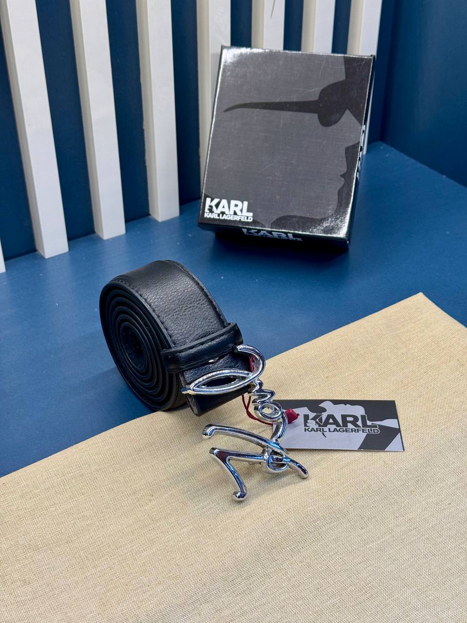 Karl Lagerfeld Leather Belt