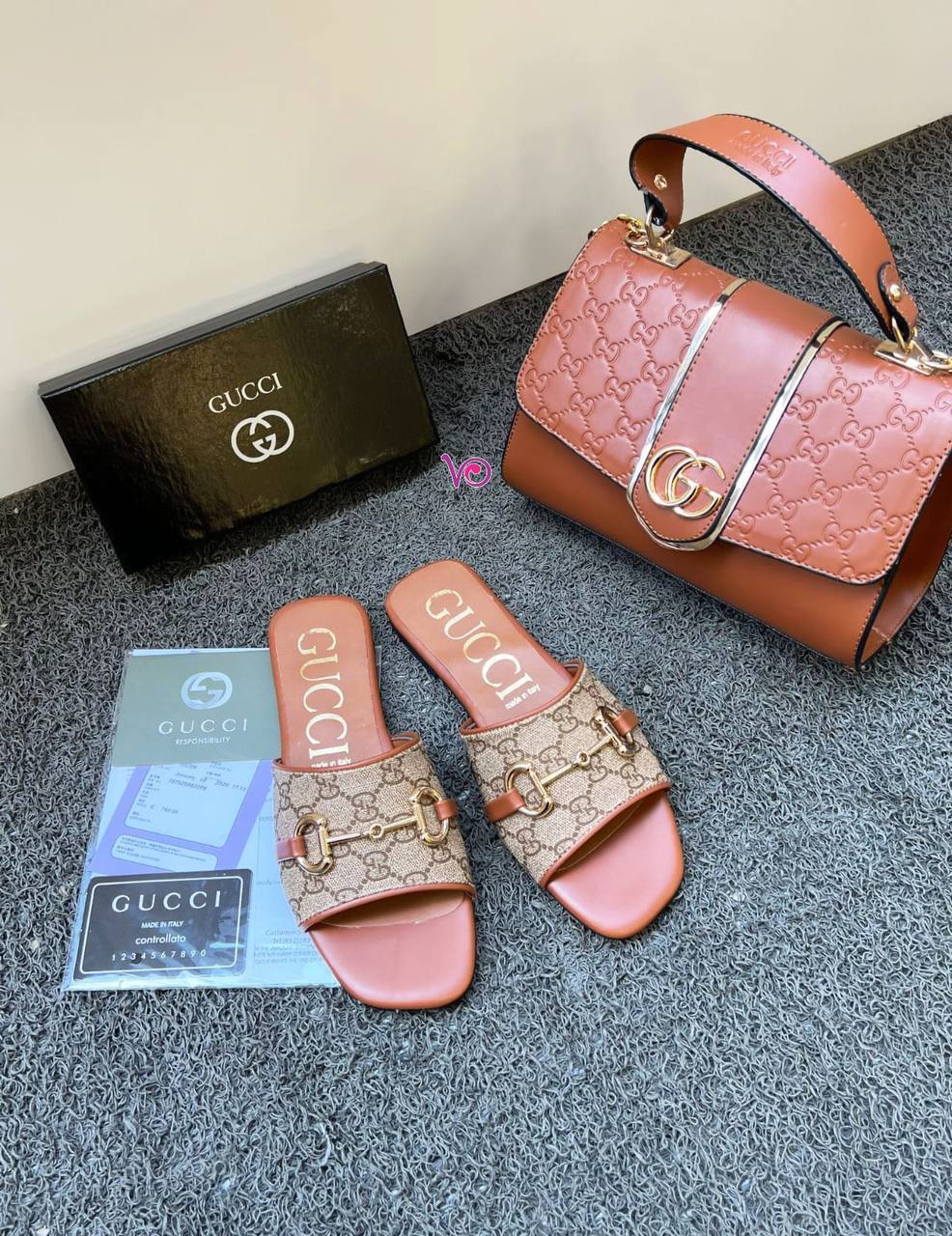 Gucci Slides Καφέ