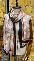 Louis Vuitton Silk Monogram Graphic Scarf
