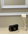 Gucci GG Marmont Mini Chain Bag Black