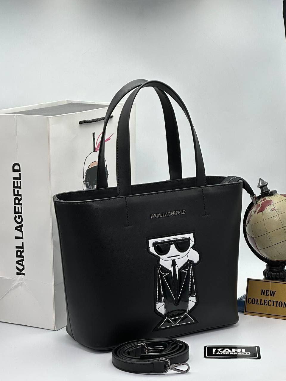 Karl Lagerfeld K/Ikonik Tote Bag Black