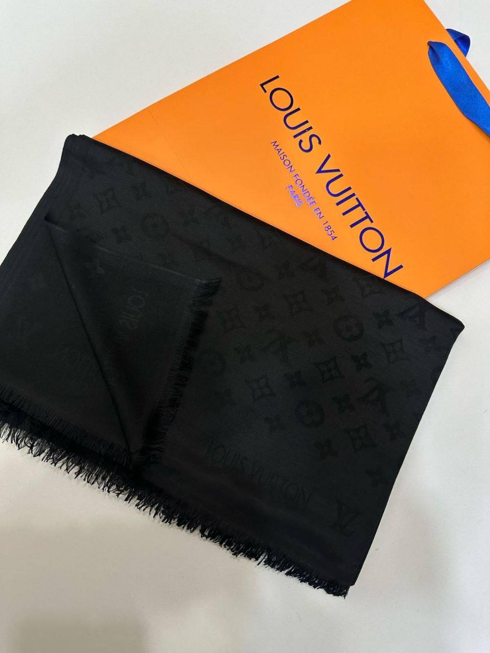 Louis Vuitton Monogram Shawl Black
