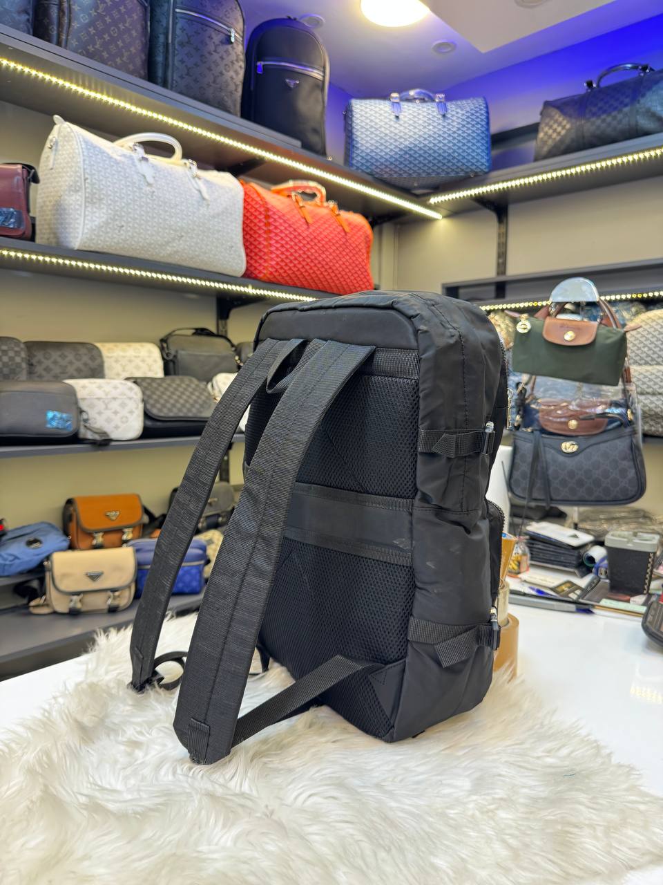 Prada Nylon Backpack Black