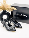 Prada Leather Mules Black