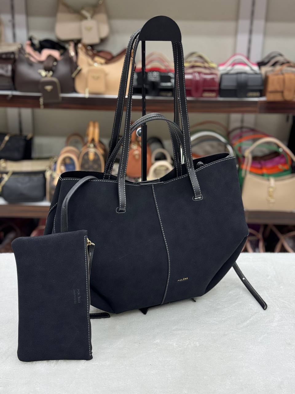 Polene Suede Black