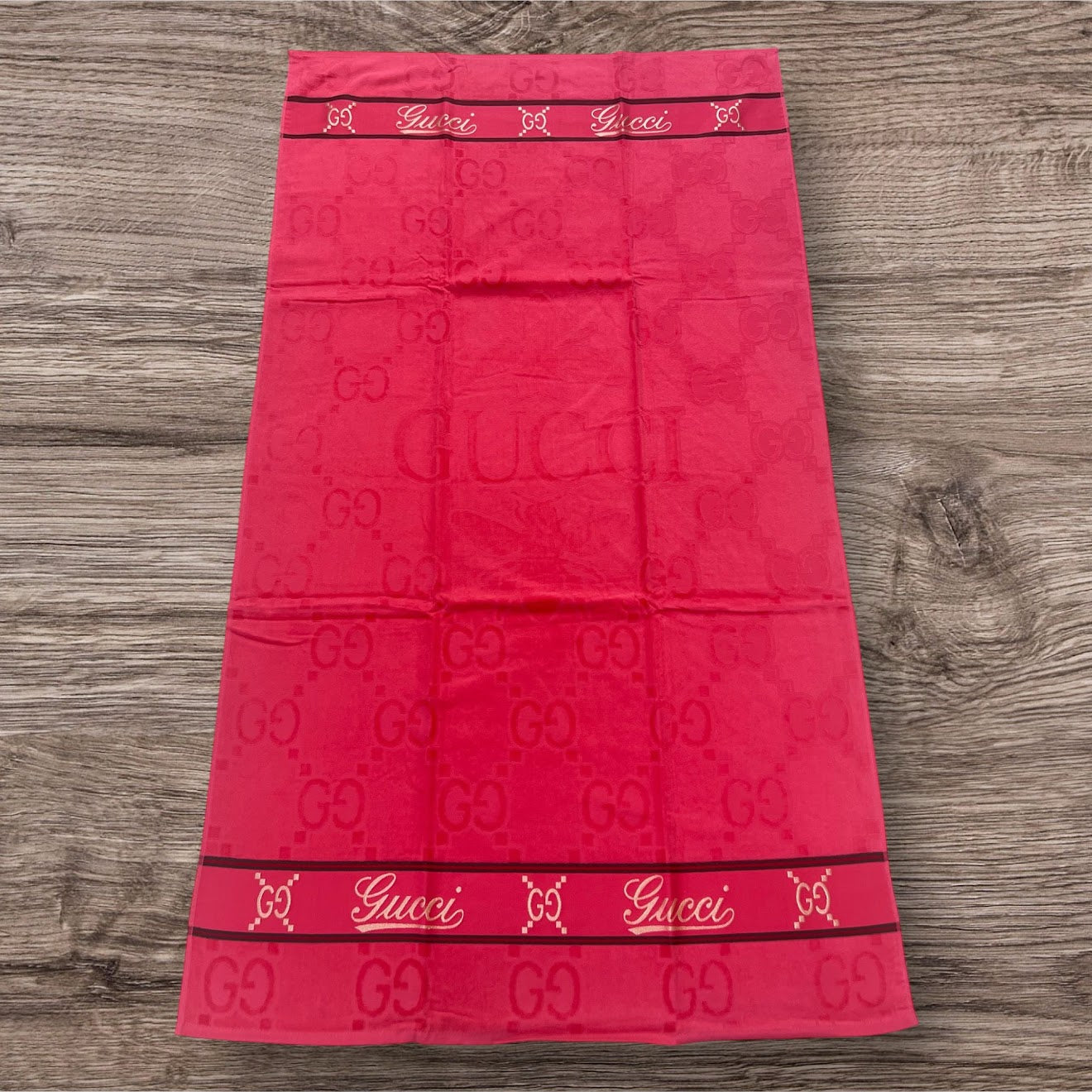 Gucci GG Monogram Beach Towel Red