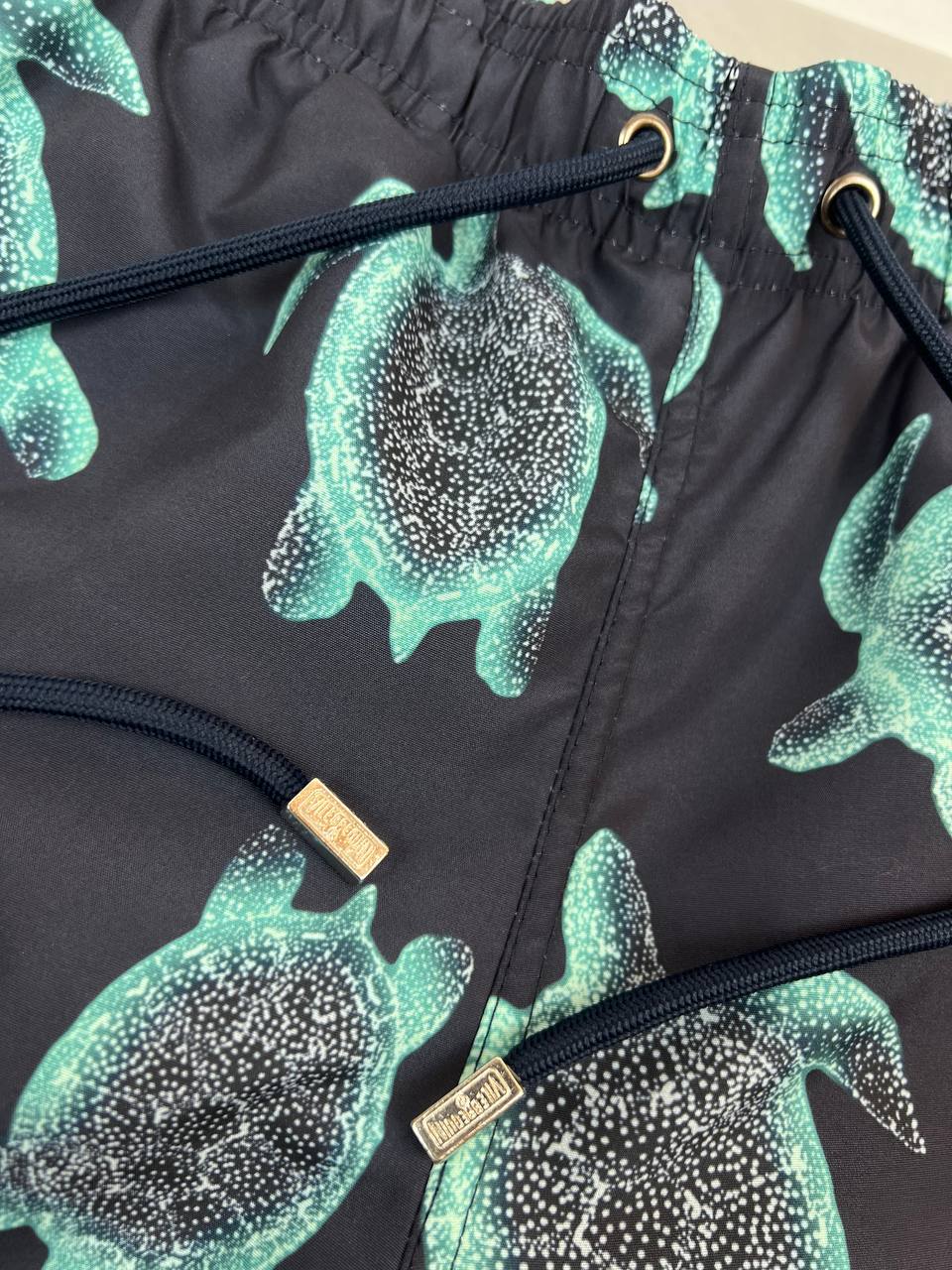 Vilebrequin Turtle Print Swim Shorts Navy