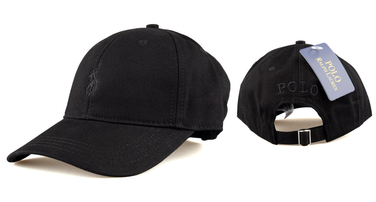 Polo Logo Baseball Cap Black