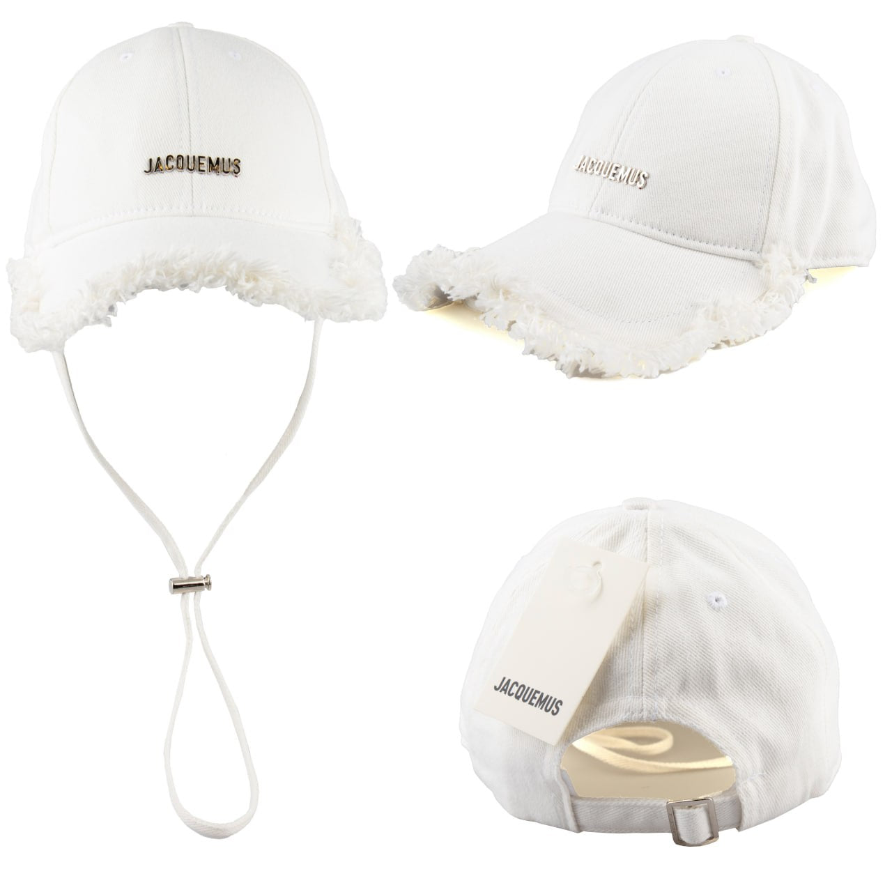 Jacquemus Logo Frayed Baseball Cap