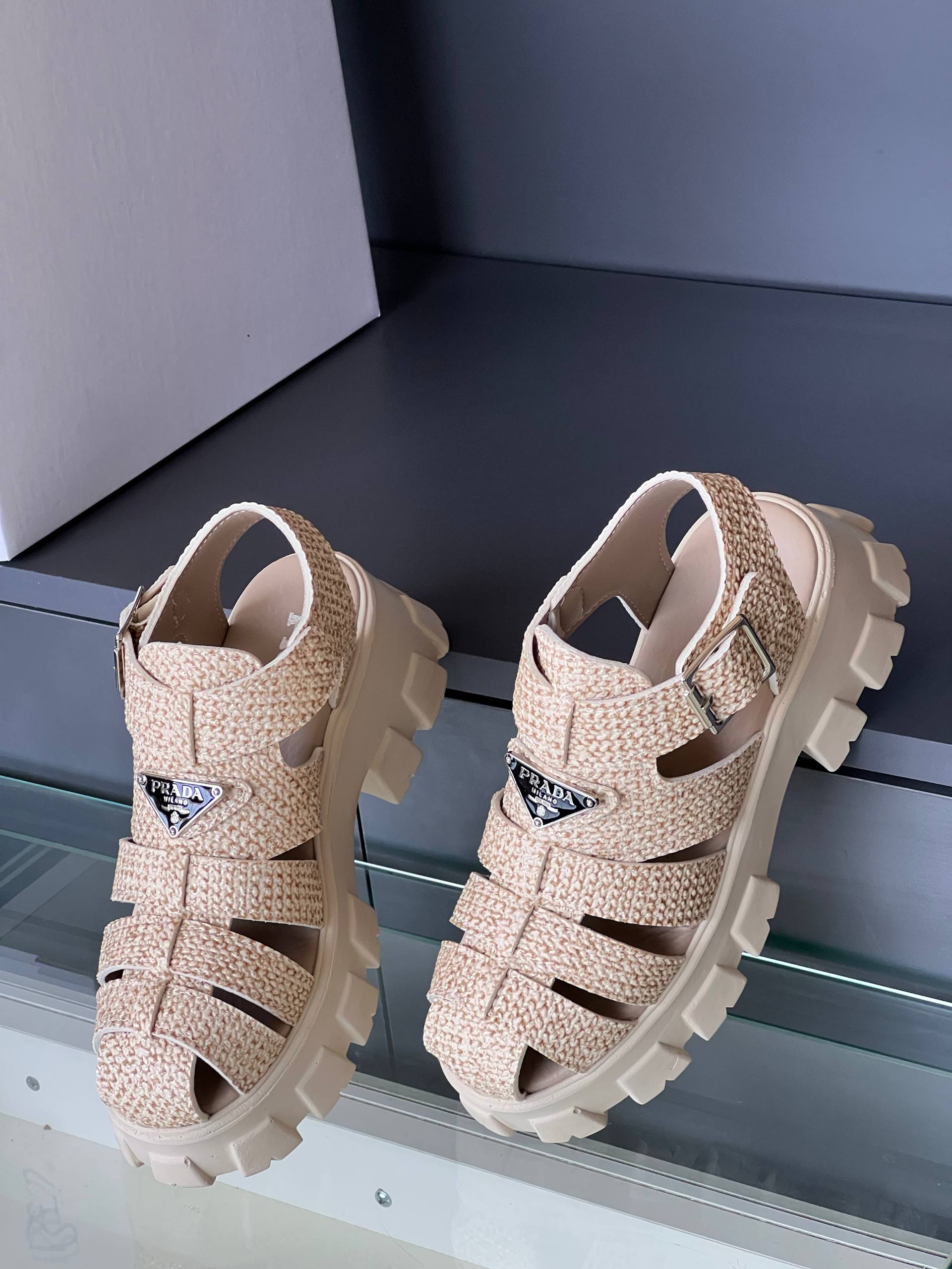 Prada Monolith Sandals