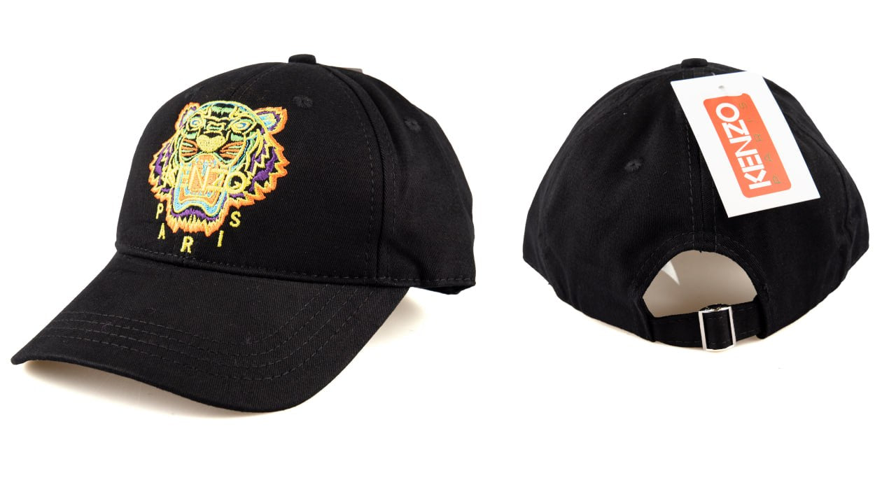 Kenzo Tiger Embroidered Baseball Cap Black