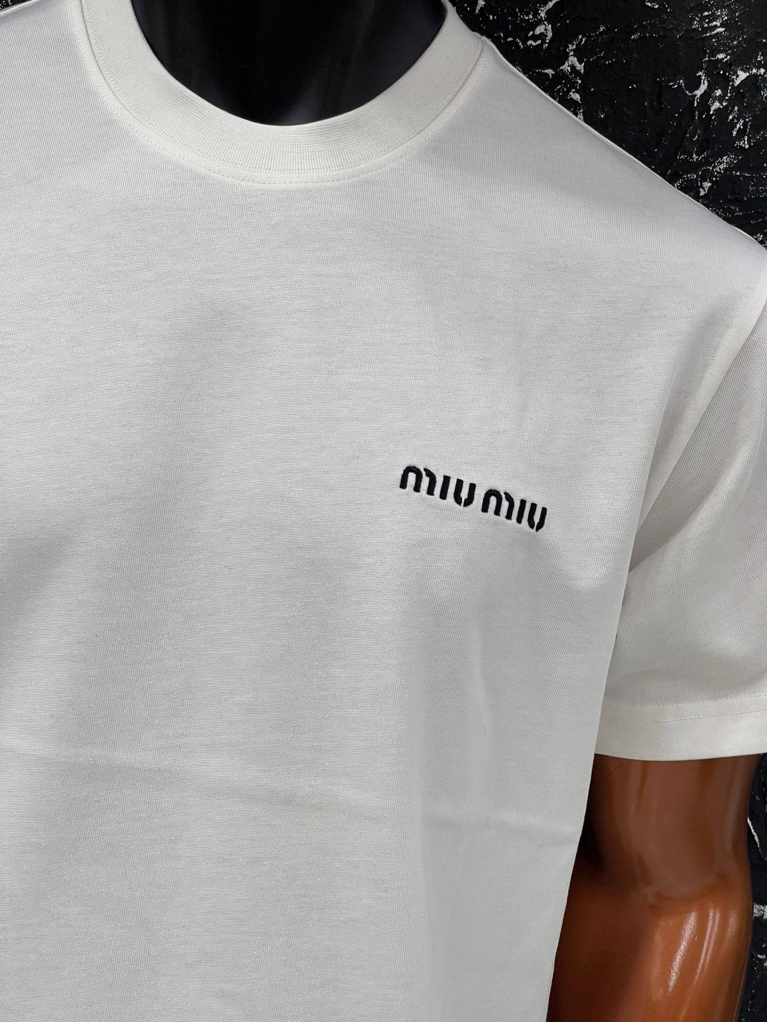 Miu Miu Logo T-Shirt White