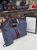 Gucci GG Giglio Denim Tote Bag