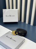 Palph Lauren Belt Μαύρη