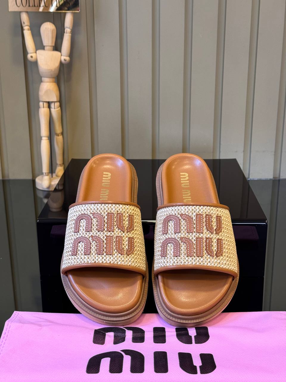 Miu Miu Sandals Taba