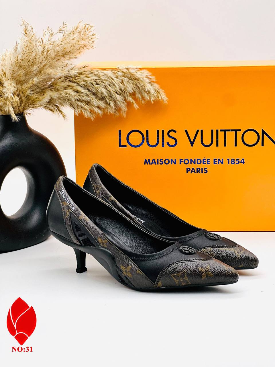Louis Vuitton Monogram Pointed Toe Pumps