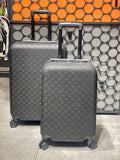 Louis Vuitton Monogram Embossed Cabin Suitcase Set Black