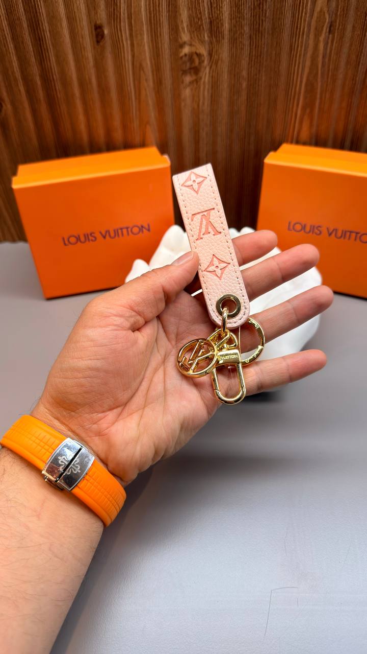 Louis Vuitton Monogram Keychain Pink Charm