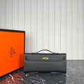 Hermes Kelly Clutch Μαύρο