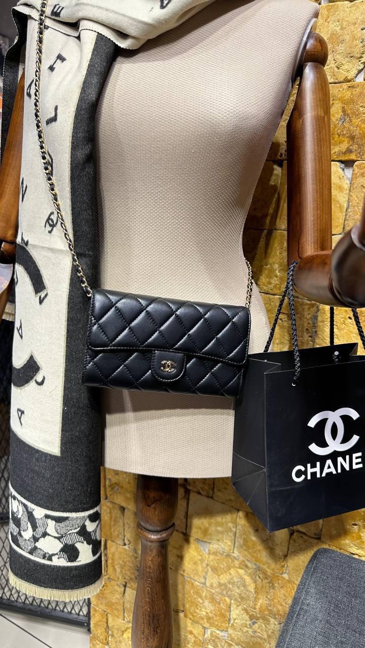 Chanel Wallet On Chain Black
